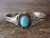 Navajo Indian Nickel Silver Turquoise Bracelet by Phoebe Tolta