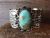 Navajo Indian Nickel Silver Turquoise Bracelet by Jackie Cleveland