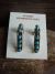 Native American Sterling Silver Turquoise Post Earrings! Zuni Indian