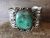 Navajo Indian Nickel Silver Turquoise Bracelet by Jackie Cleveland