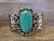 Navajo Indian Nickel Silver & Turquoise Bracelet by Cleveland