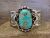 Navajo Indian Nickel Silver & Turquoise Bracelet by Cleveland