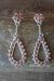 Zuni Indian Jewelry Sterling Silver Coral Earrings!