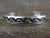 Navajo Indian Sterling Silver Bracelet Signed by T & R Singer