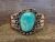 Navajo Indian Copper & Turquoise Cuff Bracelet by Cleveland