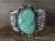 Navajo Indian Nickel Silver Turquoise Bracelet by Jackie Cleveland