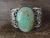 Navajo Indian Nickel Silver Turquoise Bracelet by Jackie Cleveland