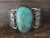 Navajo Indian Nickel Silver Turquoise Bracelet by Jackie Cleveland