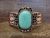 Navajo Indian Copper & Turquoise Cuff Bracelet by Cleveland