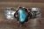 Navajo Indian Nickel Silver Turquoise Bracelet by Jackie Cleveland!