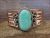 Navajo Indian Copper & Turquoise Cuff Bracelet by Cleveland