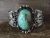 Navajo Indian Nickel Silver Turquoise Bracelet by Jackie Cleveland