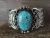 Navajo Indian Nickel Silver Turquoise Bracelet by Jackie Cleveland