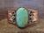 Navajo Indian Copper & Turquoise Cuff Bracelet by Cleveland