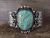 Navajo Indian Nickel Silver Turquoise Bracelet by Jackie Cleveland