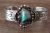 Navajo Indian Nickel Silver Turquoise Bracelet by Jackie Cleveland!