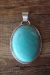 Navajo Indian Jewelry Sterling Silver Turquoise Pendant!  Begaye