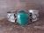 Navajo Indian Nickel Silver Turquoise Bracelet by Jackie Cleveland