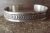 Navajo Hand Stamped Sterling Silver Bracelet by Rick Enriquez