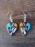 Jemez Indian Pueblo Handmade Clay Earrings by Benny Chinana! Handpainted