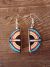 Jemez Indian Pueblo Handmade Clay Earrings by Benny Chinana! Handpainted