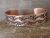 Navajo Indian Hand Stamped Copper Bracelet Signed by Bill