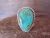 Navajo Indian Sterling Silver Turquoise Ring Size 12.5 by Saunders