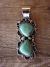 Native American Jewelry Nickel Silver Turquoise Pendant by Jackie Cleveland!