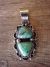 Native American Jewelry Nickel Silver Turquoise Pendant by Jackie Cleveland!