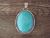 Navajo Indian Jewelry Sterling Silver Turquoise Pendant Signed Begaye