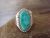 Navajo Indian Sterling Silver Turquoise Ring by Platero - Size 10.5