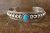 Navajo Indian Jewelry Sterling Silver Turquoise Bracelet by Thomas Charley! 