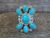 Navajo Sterling Silver & Turquoise Cluster Ring by Begay - Size 7