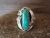 Navajo Indian Sterling Silver Turquoise Ring Signed Darrell Morgan - Size 6