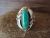 Navajo Indian Sterling Silver Turquoise Ring Signed Darrell Morgan - Size 6