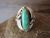 Navajo Indian Sterling Silver Turquoise Ring Signed Darrell Morgan - Size 7