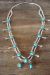 Navajo Jewelry Turquoise Squash Blossom Necklace by Bobby Cleveland