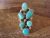 Navajo Indian Sterling Silver Cluster Turquoise Ring  by Begay - Size 7