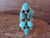 Navajo Indian Sterling Silver Cluster Turquoise Ring  by Begay - Size 8