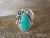 Navajo Indian Sterling Silver Turquoise Ring by Begay - Size 7