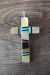 Zuni Indian Sterling Silver Inlay Cross Pendant 