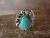 Navajo Indian Sterling Silver Turquoise Ring by Begay - Size 9