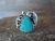 Navajo Indian Sterling Silver Turquoise Ring by Begay - Size 9