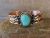 Navajo Indian Copper & Turquoise Bracelet by Jackie Cleveland