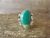 Navajo Indian Sterling Silver Turquoise Ring by Barney - Size 7