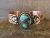 Navajo Indian Copper & Turquoise Bracelet by Jackie Cleveland