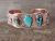 Native American Jewelry Copper Turquoise Bracelet by Bobby Cleveland