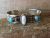 Navajo Indian Nickel Silver Turquoise & Howlite Cuff Bracelet - Bobby Cleveland