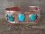 Native American Jewelry Copper Turquoise Bracelet by Bobby Cleveland