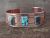 Native American Jewelry Copper Turquoise Bracelet by Bobby Cleveland